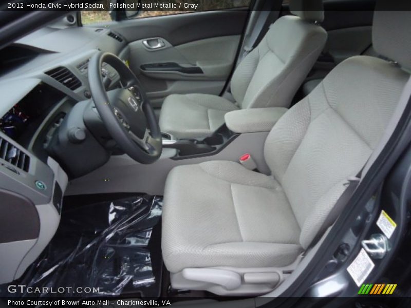 2012 Civic Hybrid Sedan Gray Interior