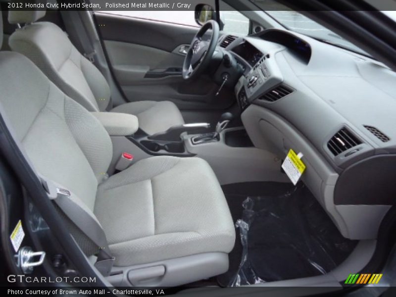 Polished Metal Metallic / Gray 2012 Honda Civic Hybrid Sedan