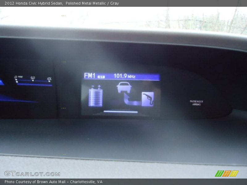 Polished Metal Metallic / Gray 2012 Honda Civic Hybrid Sedan