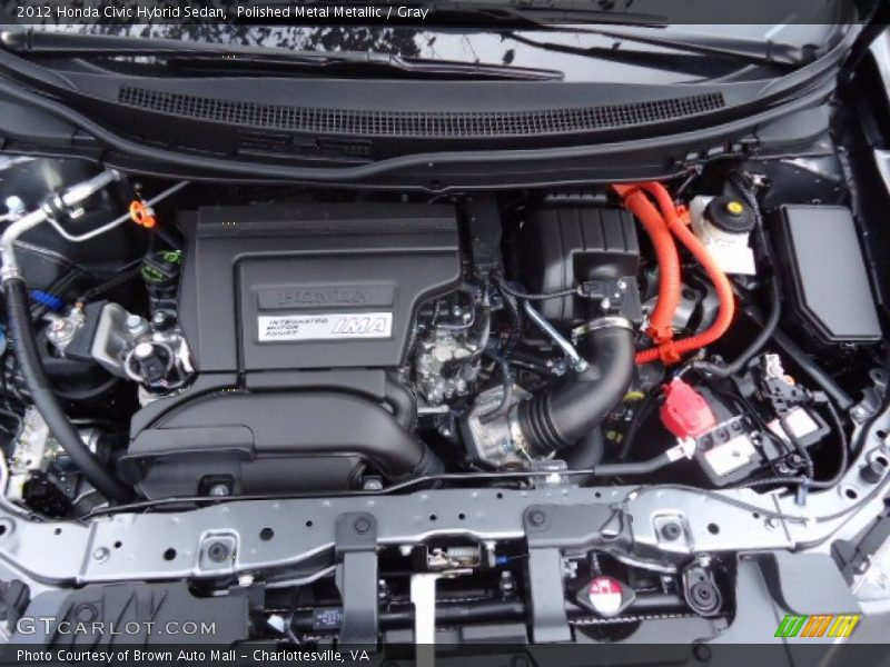  2012 Civic Hybrid Sedan Engine - 1.5 Liter SOHC 8-Valve i-VTEC 4 Cylinder Gasoline/Electric Hybrid