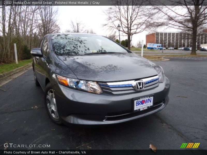Polished Metal Metallic / Gray 2012 Honda Civic Hybrid Sedan