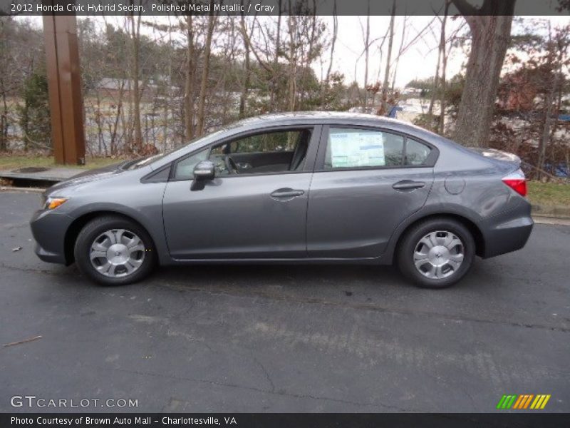 Polished Metal Metallic / Gray 2012 Honda Civic Hybrid Sedan