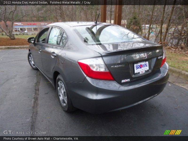 Polished Metal Metallic / Gray 2012 Honda Civic Hybrid Sedan