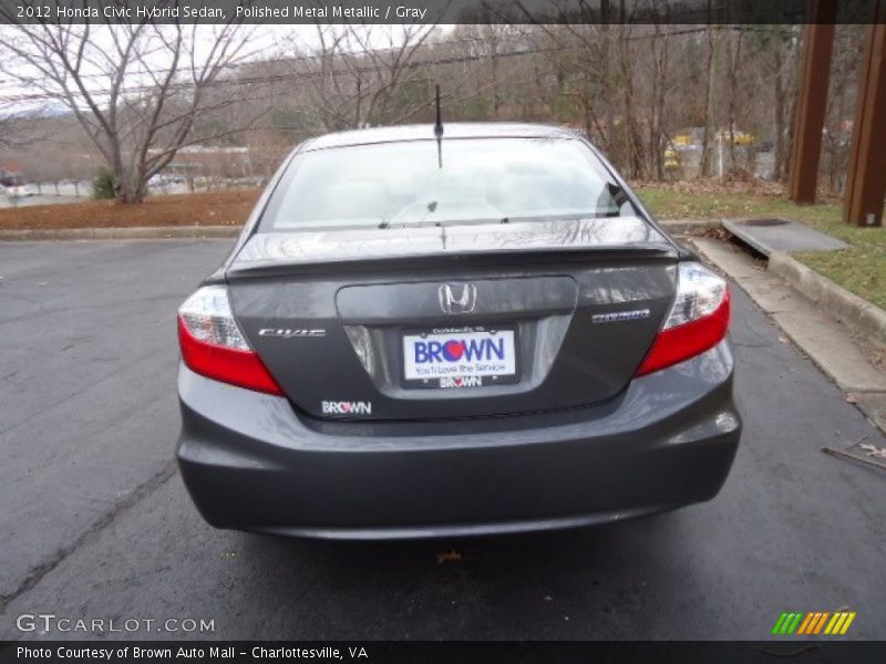 Polished Metal Metallic / Gray 2012 Honda Civic Hybrid Sedan