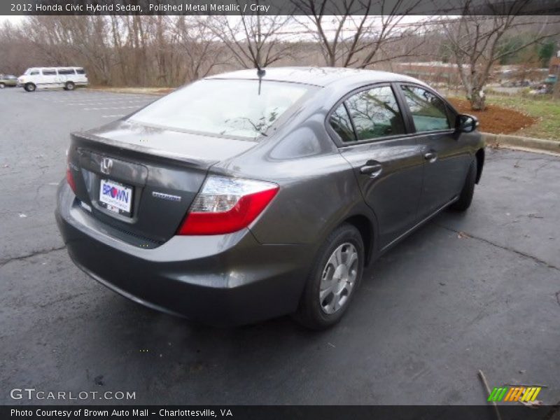 Polished Metal Metallic / Gray 2012 Honda Civic Hybrid Sedan