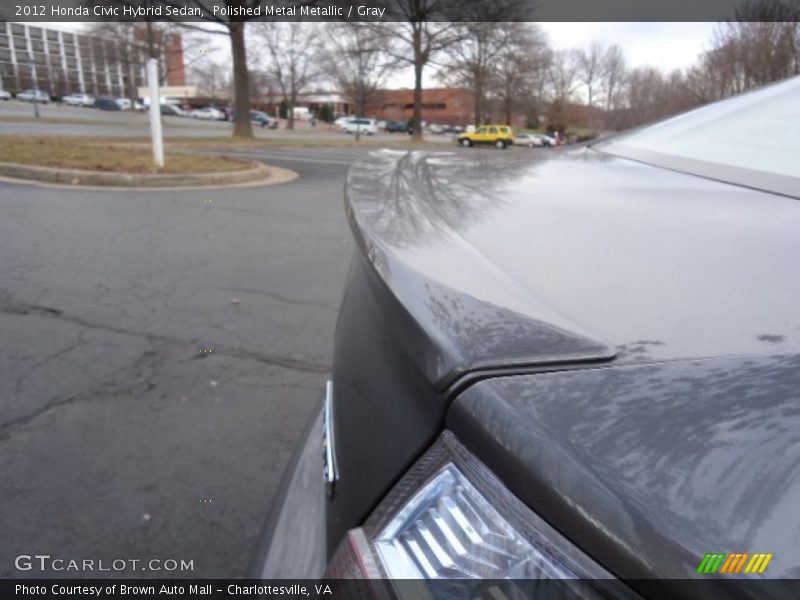 Polished Metal Metallic / Gray 2012 Honda Civic Hybrid Sedan