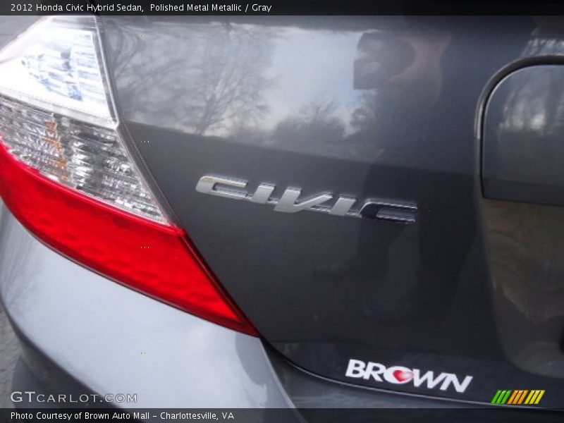 Polished Metal Metallic / Gray 2012 Honda Civic Hybrid Sedan