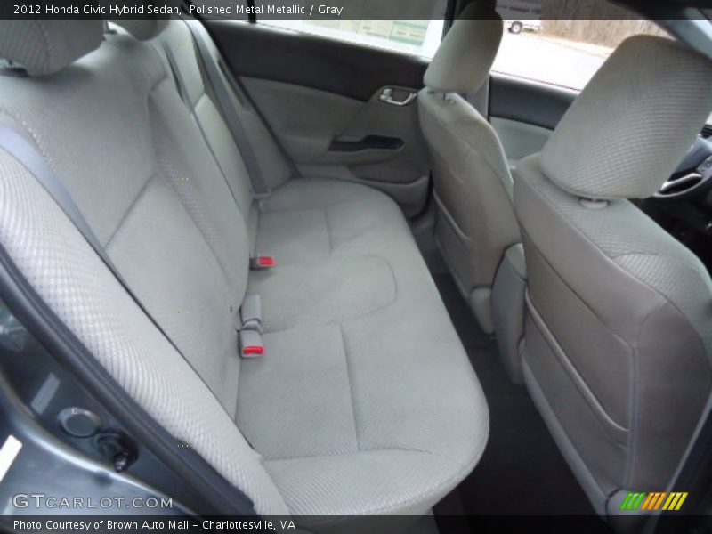  2012 Civic Hybrid Sedan Gray Interior