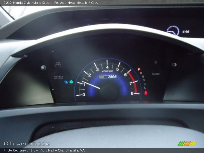  2012 Civic Hybrid Sedan Hybrid Sedan Gauges