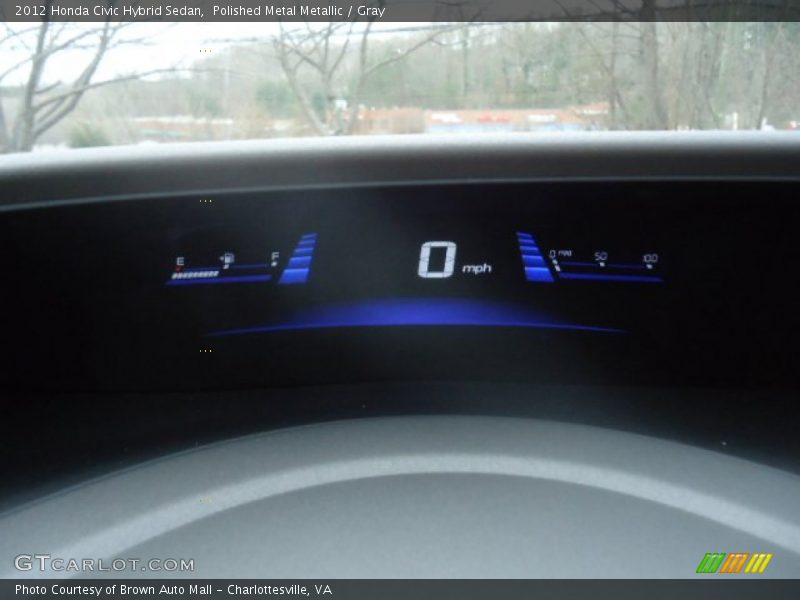 Polished Metal Metallic / Gray 2012 Honda Civic Hybrid Sedan