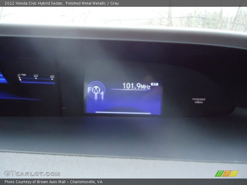 Polished Metal Metallic / Gray 2012 Honda Civic Hybrid Sedan