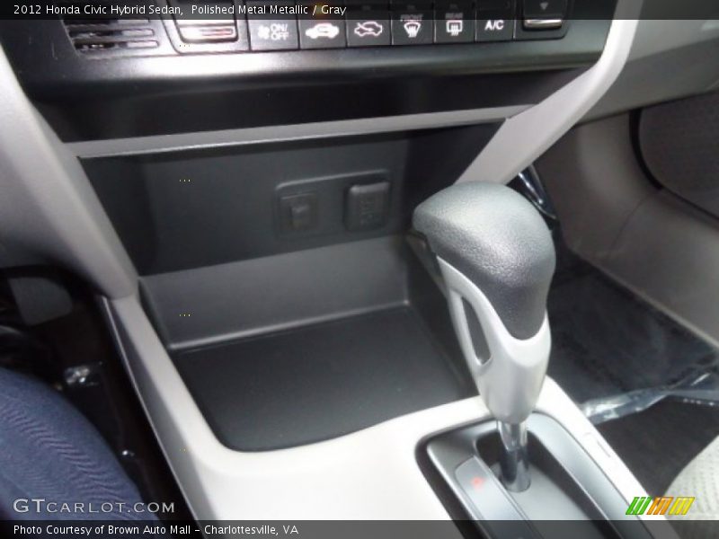 Polished Metal Metallic / Gray 2012 Honda Civic Hybrid Sedan