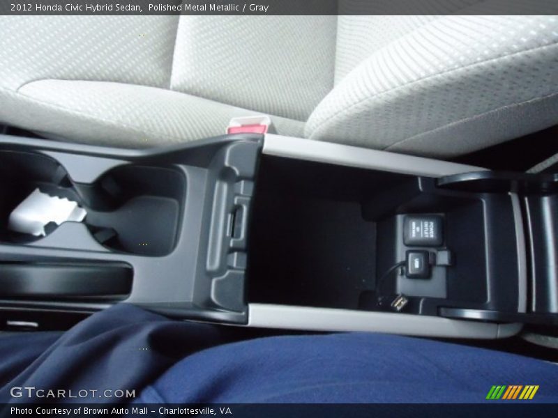 Polished Metal Metallic / Gray 2012 Honda Civic Hybrid Sedan