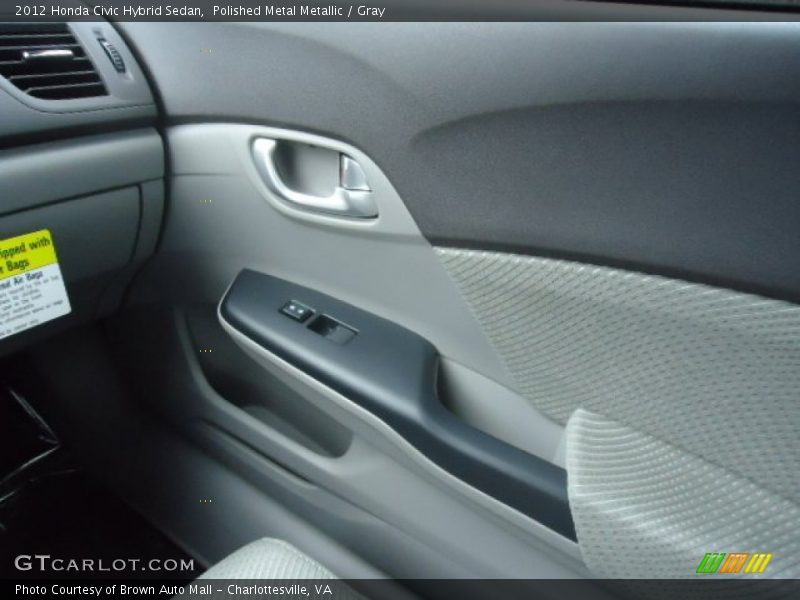 Polished Metal Metallic / Gray 2012 Honda Civic Hybrid Sedan