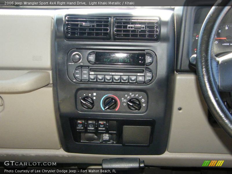 Light Khaki Metallic / Khaki 2006 Jeep Wrangler Sport 4x4 Right Hand Drive