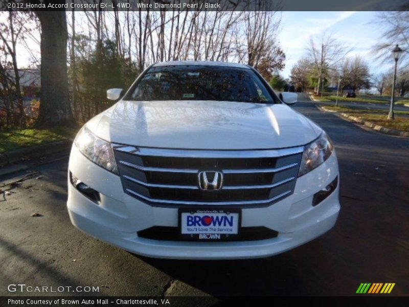 White Diamond Pearl / Black 2012 Honda Accord Crosstour EX-L 4WD