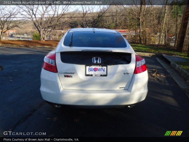 White Diamond Pearl / Black 2012 Honda Accord Crosstour EX-L 4WD
