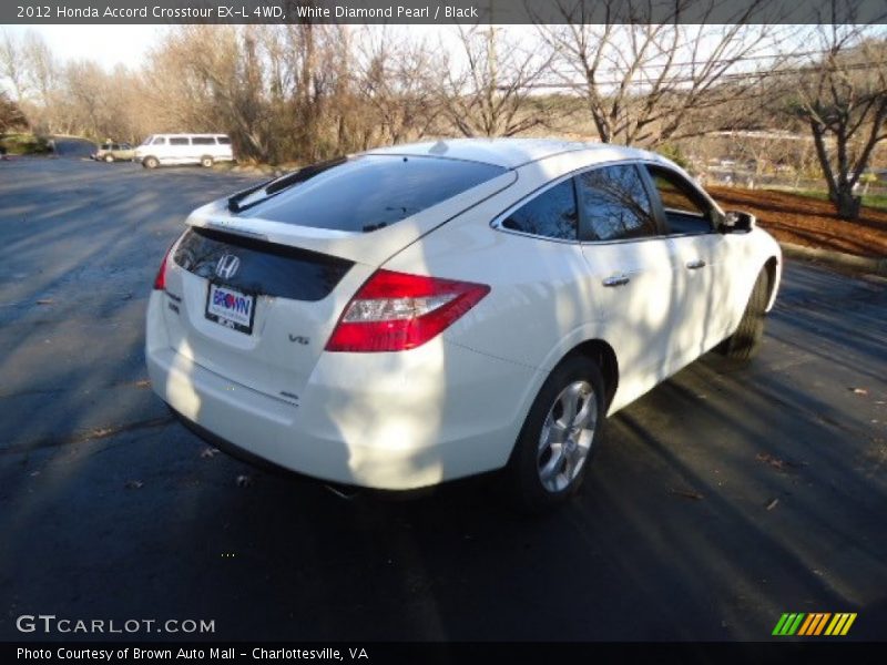 White Diamond Pearl / Black 2012 Honda Accord Crosstour EX-L 4WD