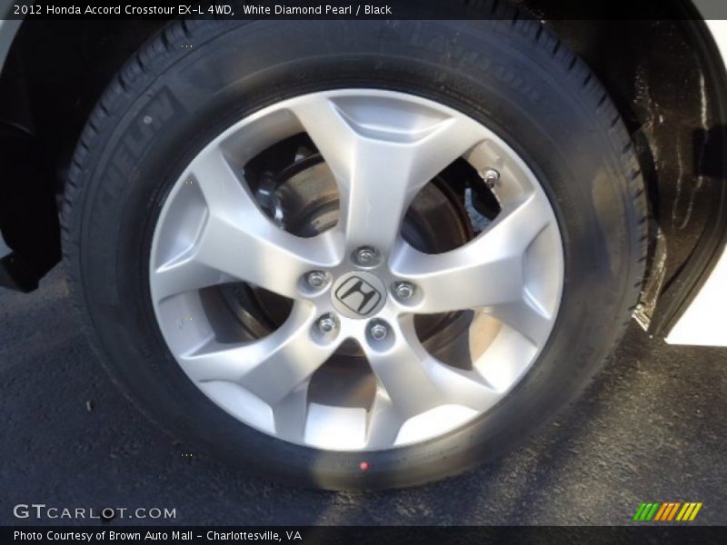 White Diamond Pearl / Black 2012 Honda Accord Crosstour EX-L 4WD
