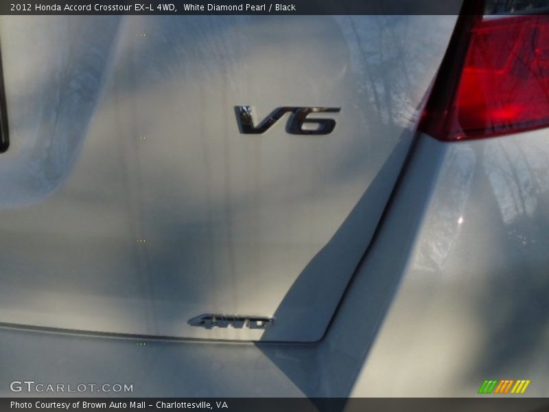 White Diamond Pearl / Black 2012 Honda Accord Crosstour EX-L 4WD