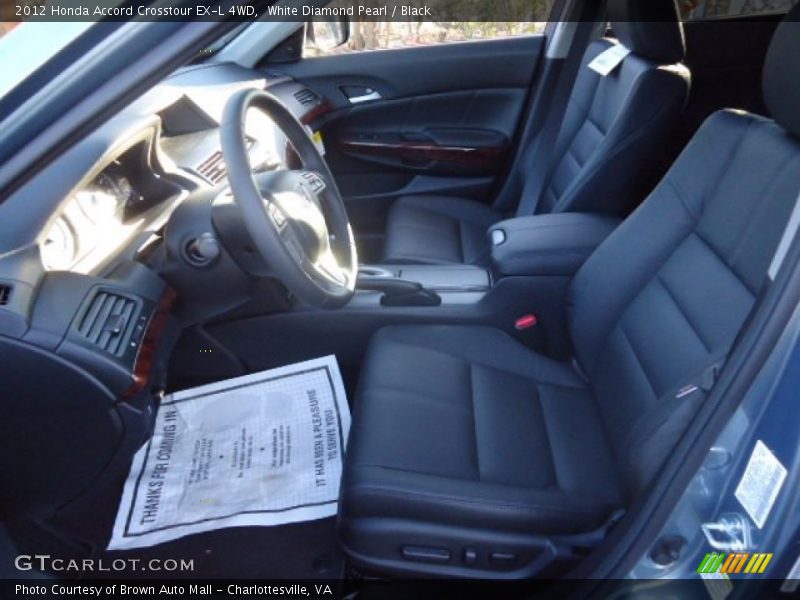 White Diamond Pearl / Black 2012 Honda Accord Crosstour EX-L 4WD