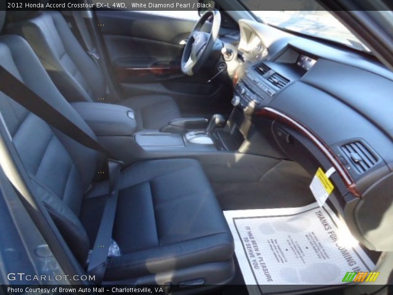 White Diamond Pearl / Black 2012 Honda Accord Crosstour EX-L 4WD