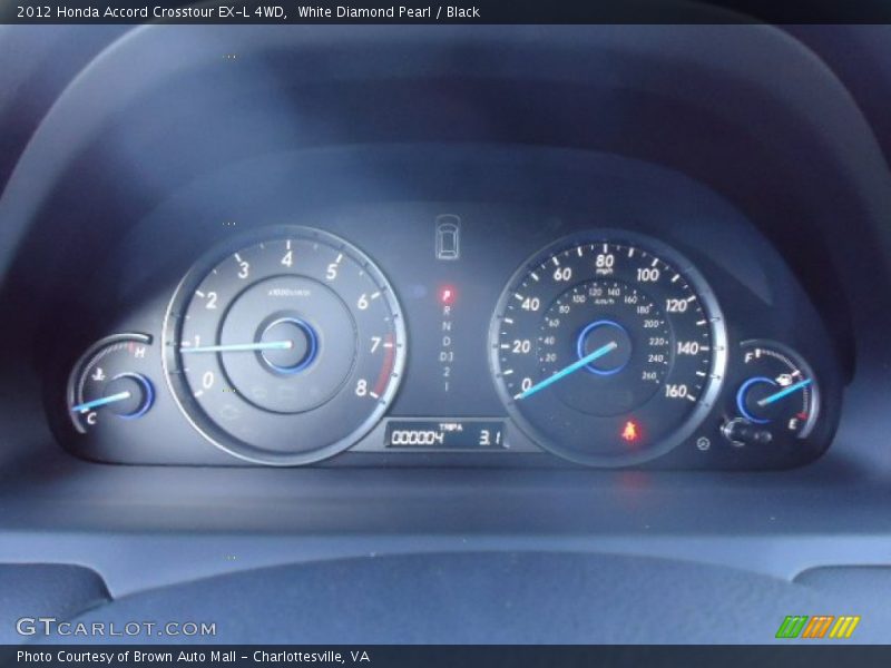 White Diamond Pearl / Black 2012 Honda Accord Crosstour EX-L 4WD