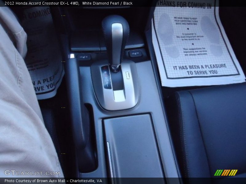 White Diamond Pearl / Black 2012 Honda Accord Crosstour EX-L 4WD