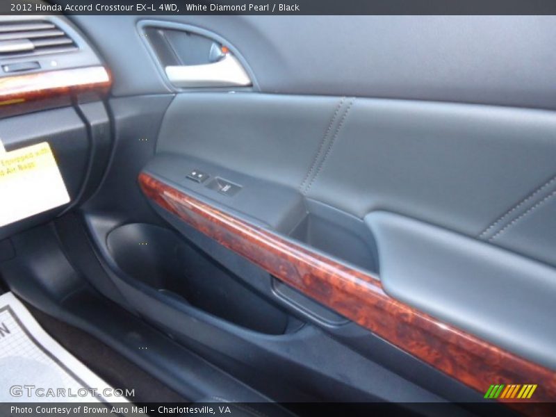 White Diamond Pearl / Black 2012 Honda Accord Crosstour EX-L 4WD