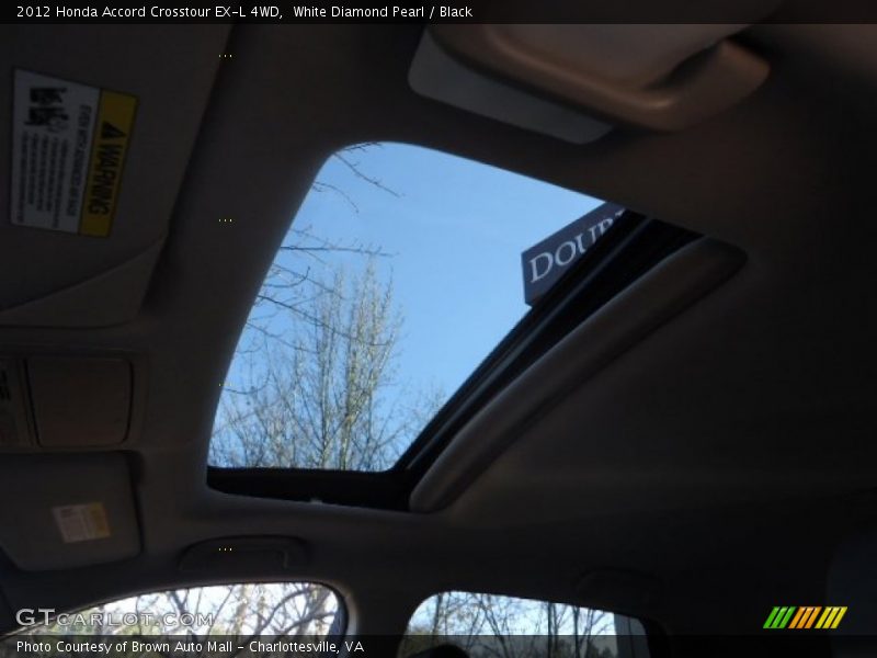 White Diamond Pearl / Black 2012 Honda Accord Crosstour EX-L 4WD