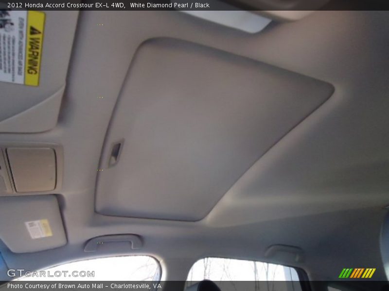 White Diamond Pearl / Black 2012 Honda Accord Crosstour EX-L 4WD