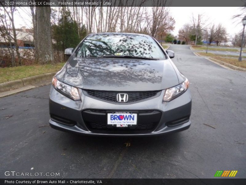 Polished Metal Metallic / Gray 2012 Honda Civic LX Coupe