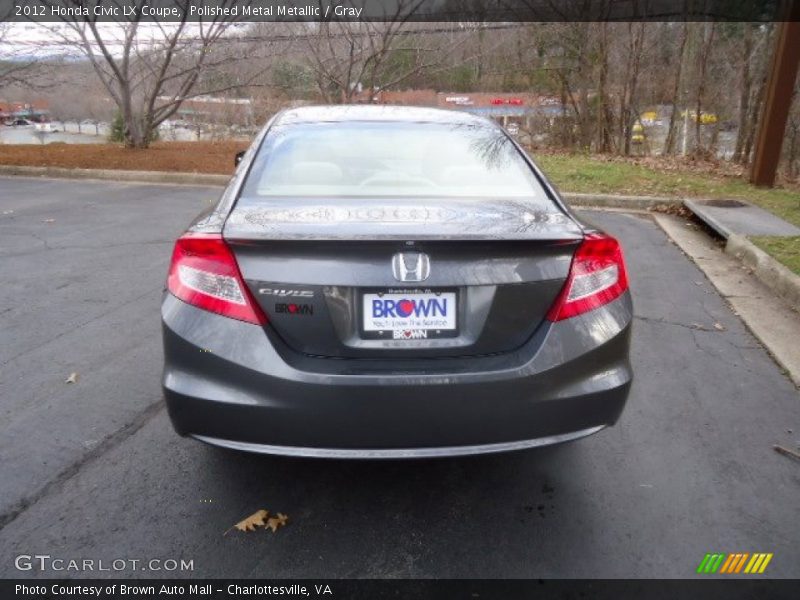 Polished Metal Metallic / Gray 2012 Honda Civic LX Coupe