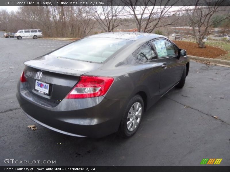 Polished Metal Metallic / Gray 2012 Honda Civic LX Coupe