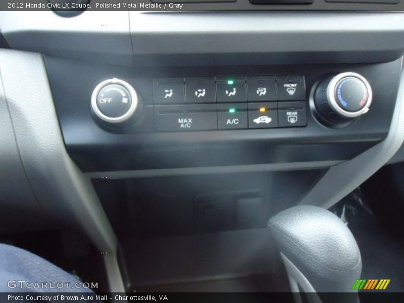 Polished Metal Metallic / Gray 2012 Honda Civic LX Coupe