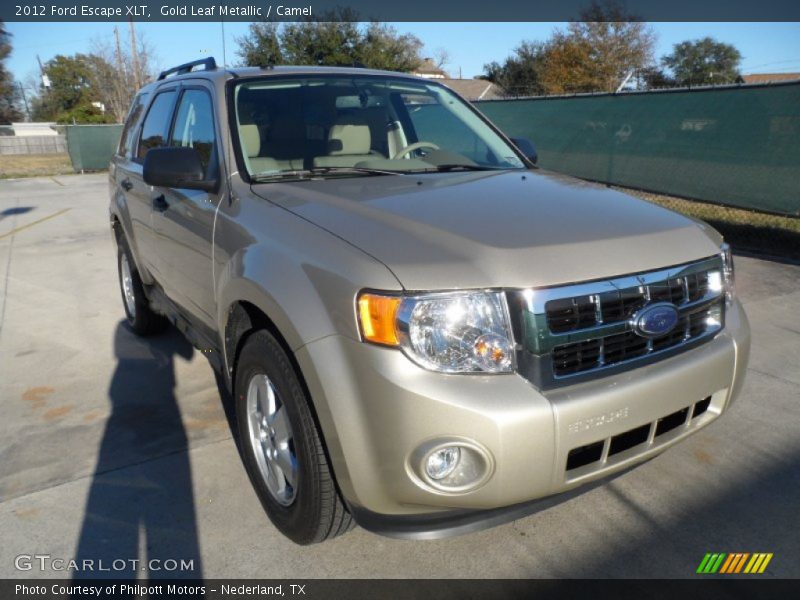 Gold Leaf Metallic / Camel 2012 Ford Escape XLT