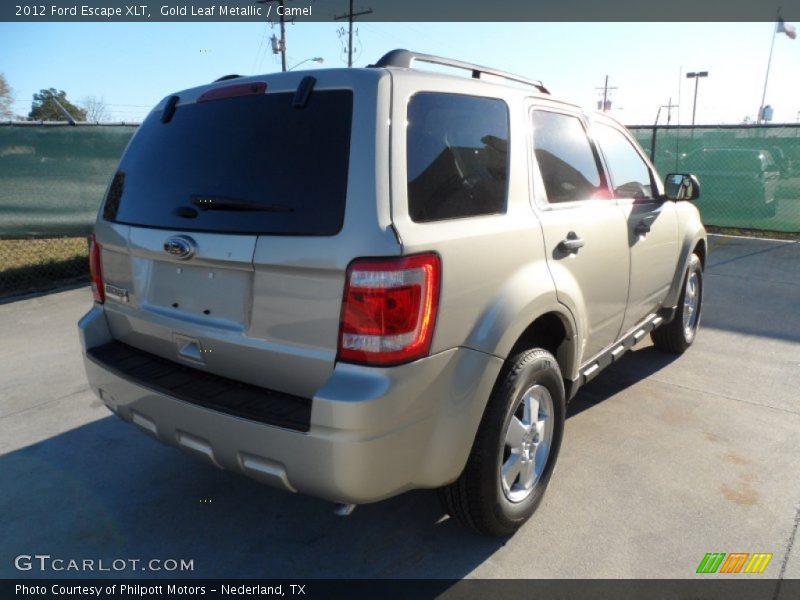 Gold Leaf Metallic / Camel 2012 Ford Escape XLT