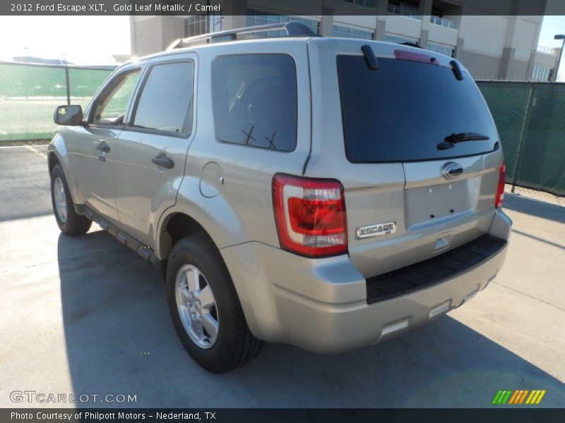 Gold Leaf Metallic / Camel 2012 Ford Escape XLT