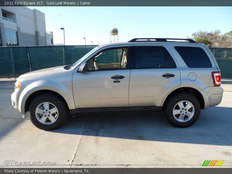 Gold Leaf Metallic / Camel 2012 Ford Escape XLT