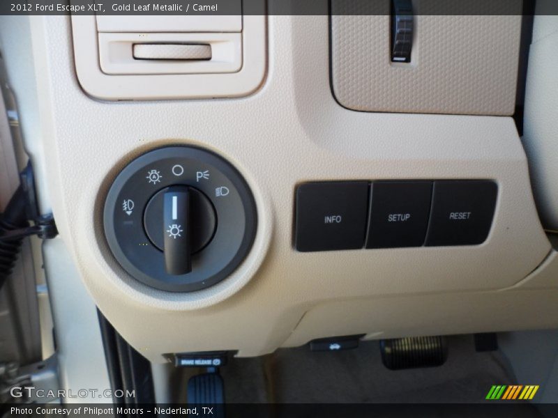 Gold Leaf Metallic / Camel 2012 Ford Escape XLT
