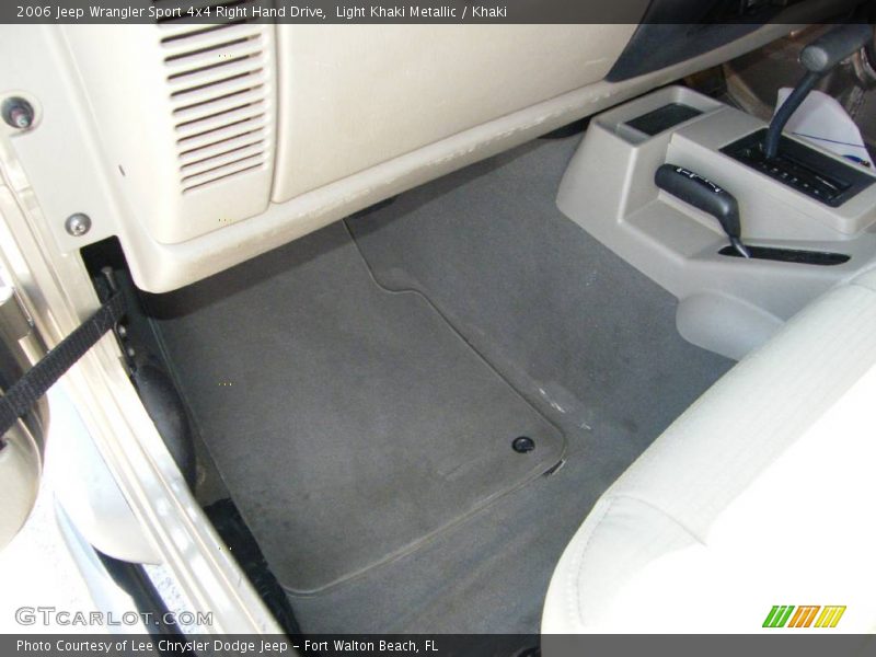 Light Khaki Metallic / Khaki 2006 Jeep Wrangler Sport 4x4 Right Hand Drive