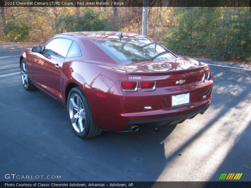Red Jewel Metallic / Beige 2011 Chevrolet Camaro LT/RS Coupe