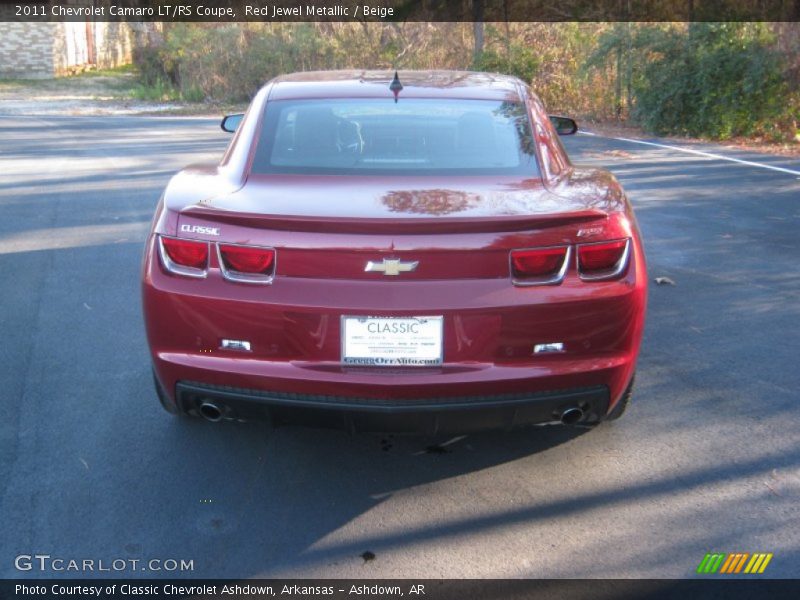 Red Jewel Metallic / Beige 2011 Chevrolet Camaro LT/RS Coupe