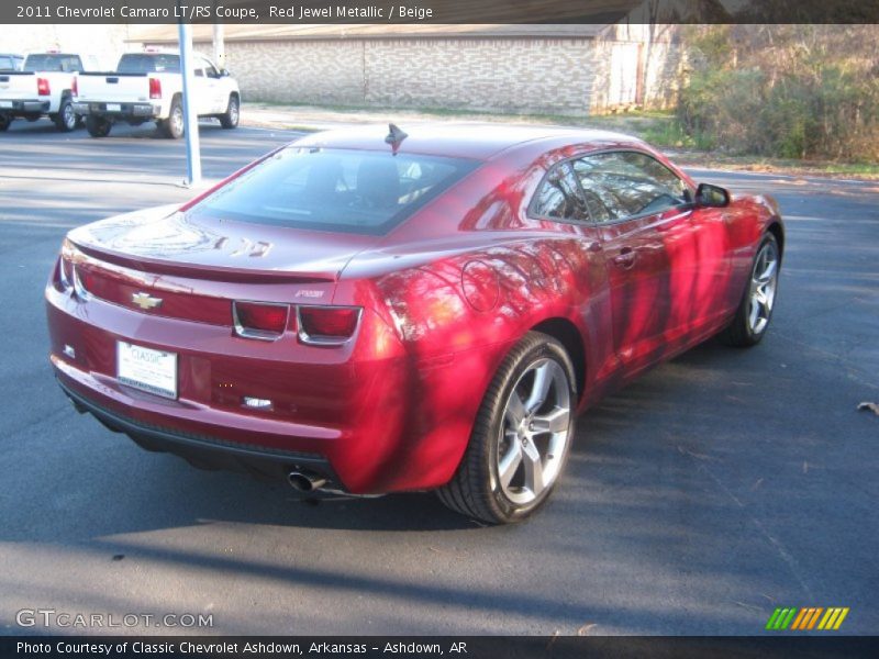 Red Jewel Metallic / Beige 2011 Chevrolet Camaro LT/RS Coupe