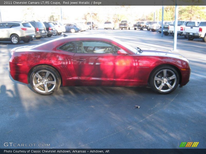 Red Jewel Metallic / Beige 2011 Chevrolet Camaro LT/RS Coupe