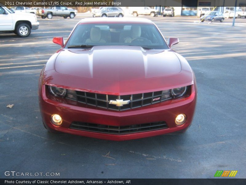 Red Jewel Metallic / Beige 2011 Chevrolet Camaro LT/RS Coupe