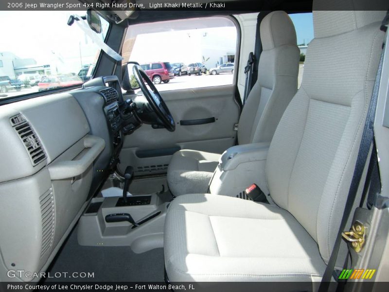 Light Khaki Metallic / Khaki 2006 Jeep Wrangler Sport 4x4 Right Hand Drive
