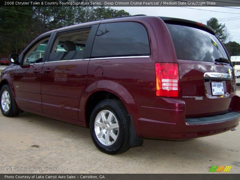Deep Crimson Crystal Pearlcoat / Medium Slate Gray/Light Shale 2008 Chrysler Town & Country Touring Signature Series
