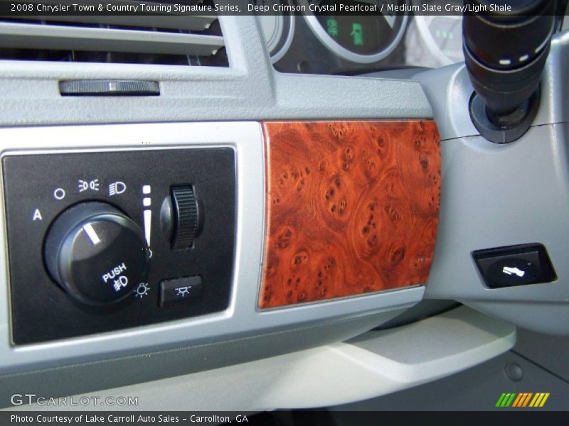 Deep Crimson Crystal Pearlcoat / Medium Slate Gray/Light Shale 2008 Chrysler Town & Country Touring Signature Series