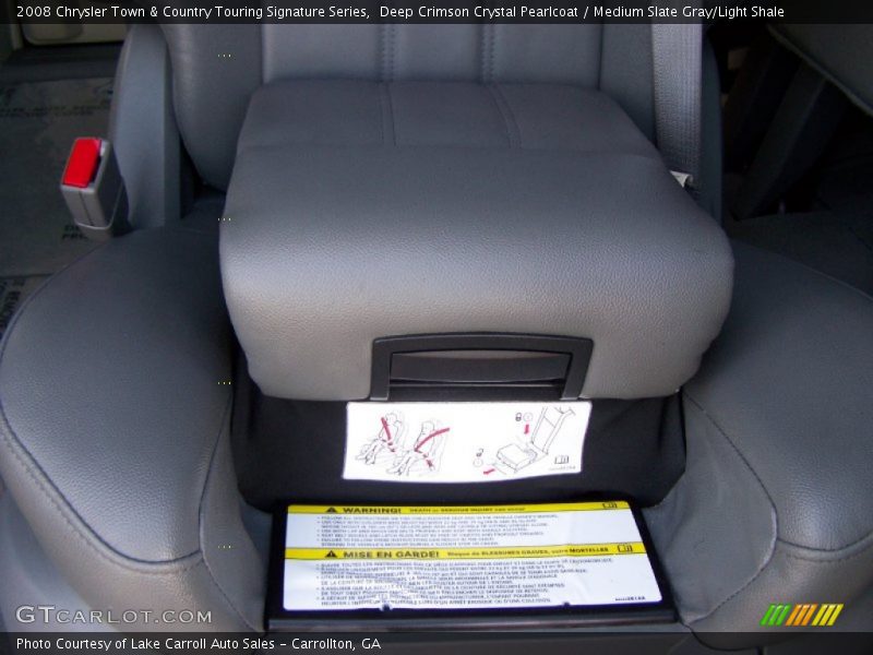 Deep Crimson Crystal Pearlcoat / Medium Slate Gray/Light Shale 2008 Chrysler Town & Country Touring Signature Series